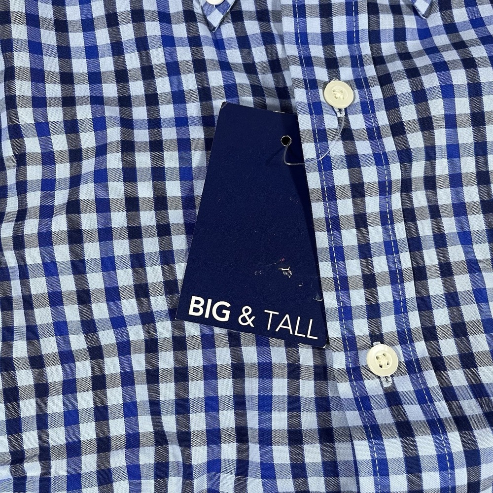 Big & Tall 2XL Saddlebred Button Up Long Sleeve Men Shirt NWT Easy Care LOT OF 2 - Picture 4 of 16